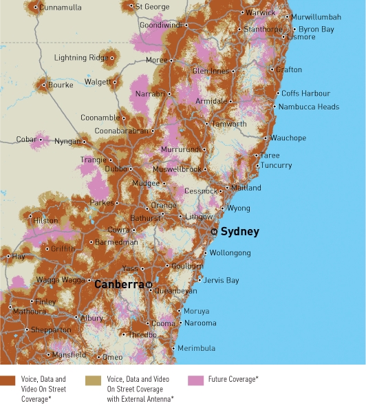 NSW Coverage Map